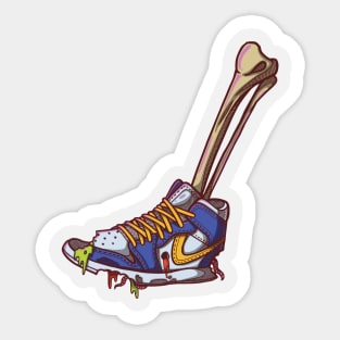 Zombie Sneaker Sticker